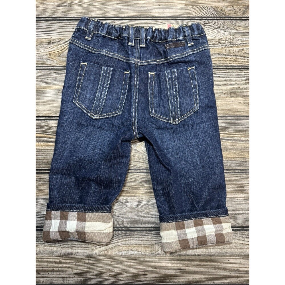 Boys Burberry Cuff Print Jeans 18 Months - Picture 2 of 12